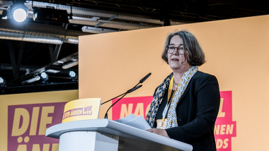 Susanne Schütz beim Bundesparteitag